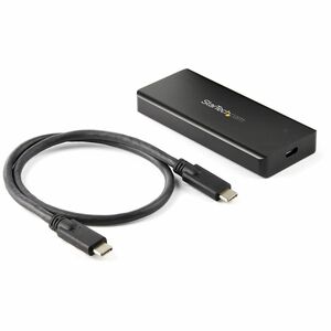 StarTech.com Drive Enclosure M.2, PCI Express NVMe - USB 3.2 (Gen 2) Type C Host Interface - UASP Support External - Black