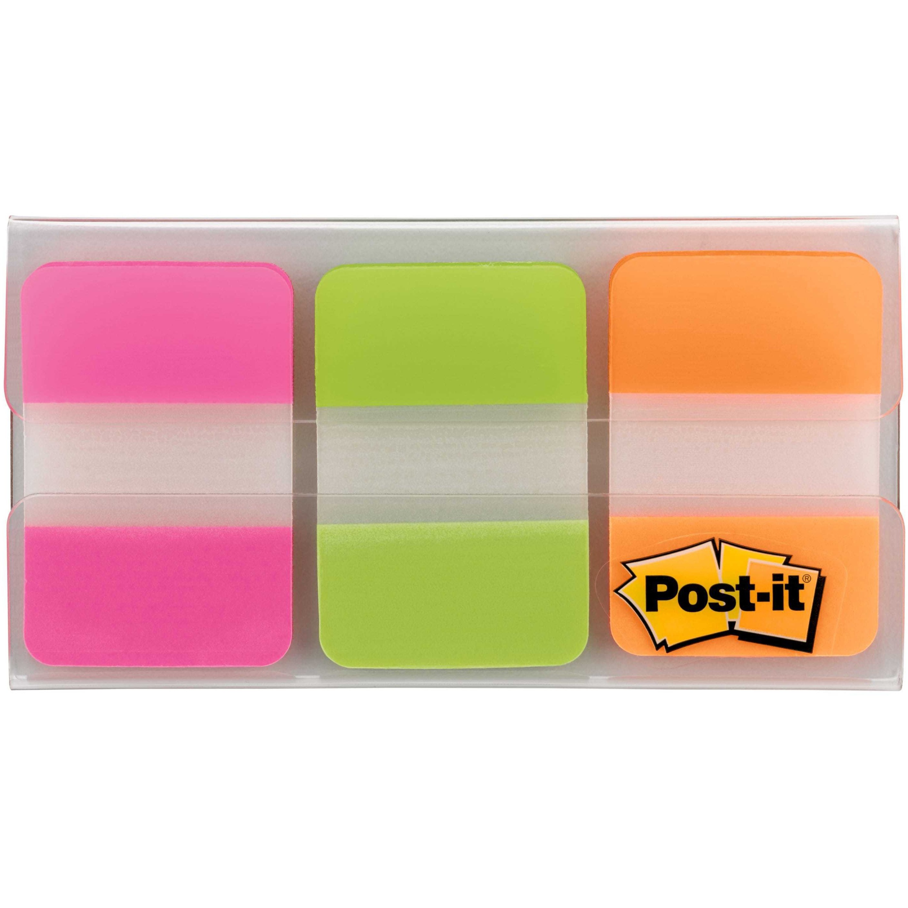 22/Color Post-it Tabs 88/Dispenser 686-AYPV1IN Aqua Yellow Violet 1 in Solid Pink 