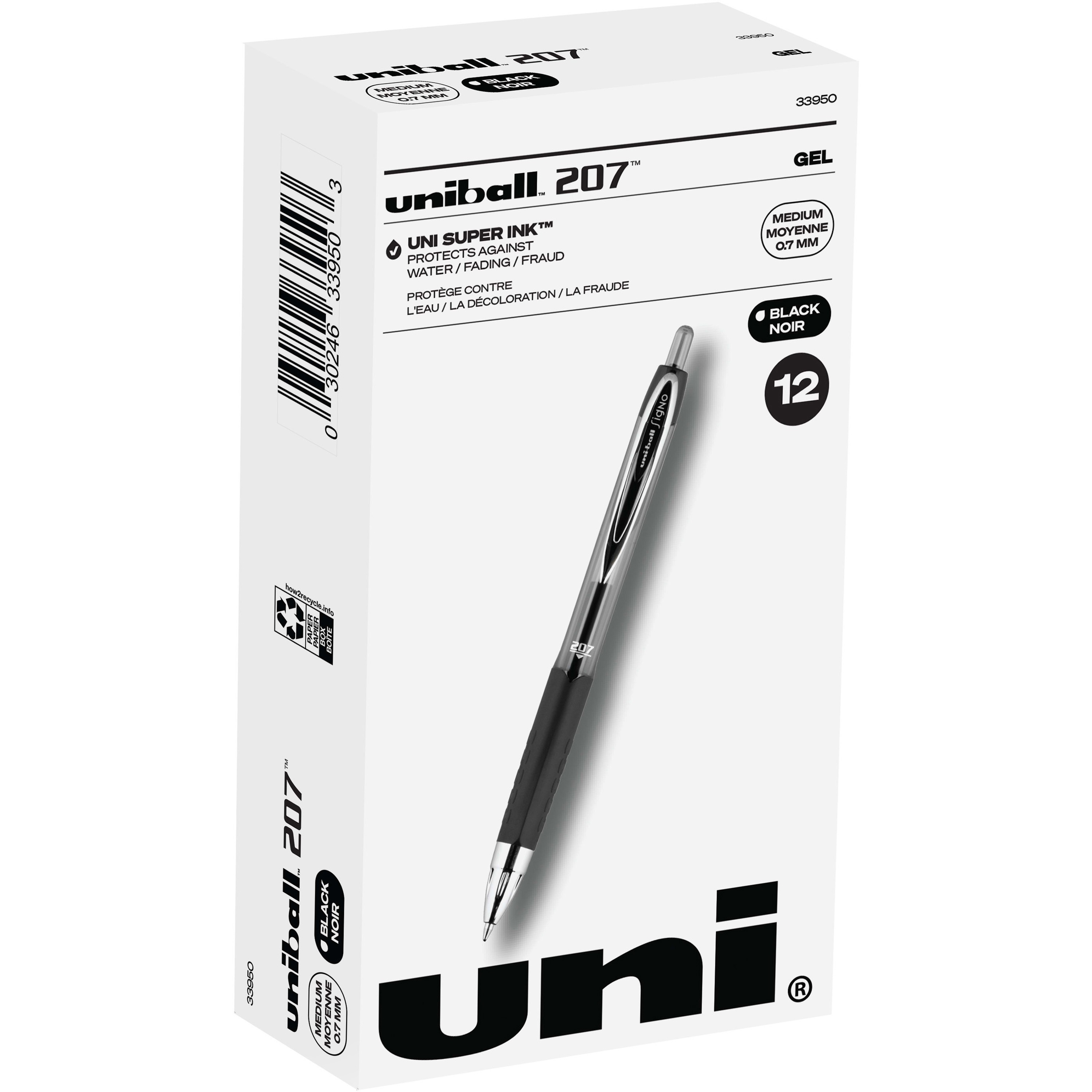 uniball™ 207 Gel Pen - Micro Pen Point - 0.5 mm Pen Point Size