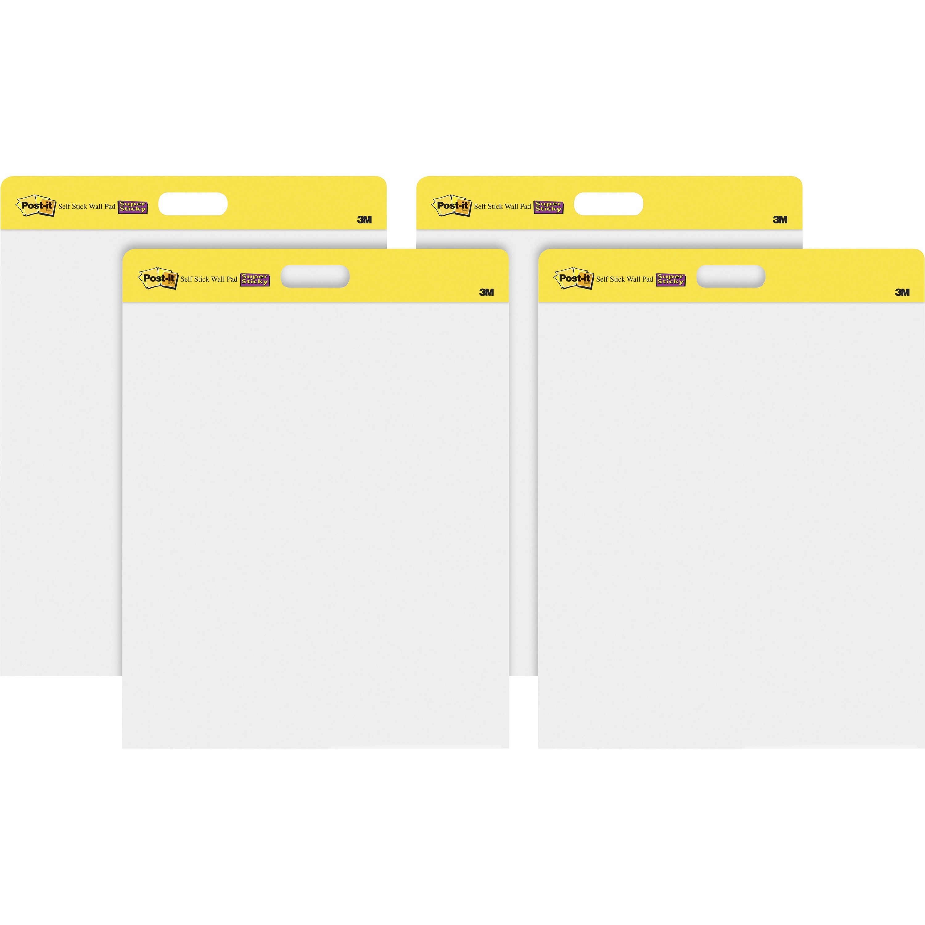 Post-it® Self-Stick Easel Pads - 20 Sheets - Plain - Stapled