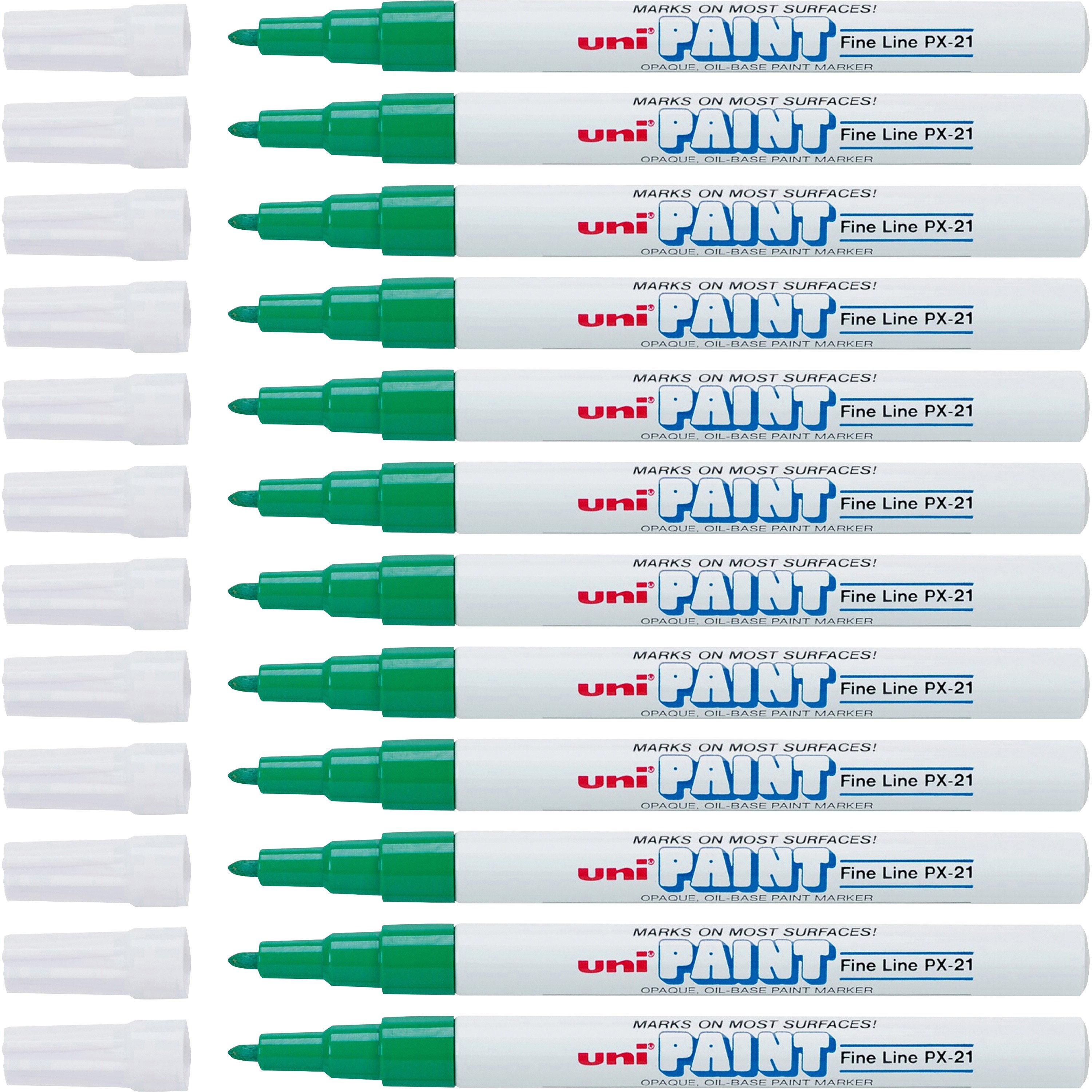 UniBall Oil-Base Fine Line uni Paint Markers - Fine Marker Point - Yellow  Oil Based Ink - 1 Each