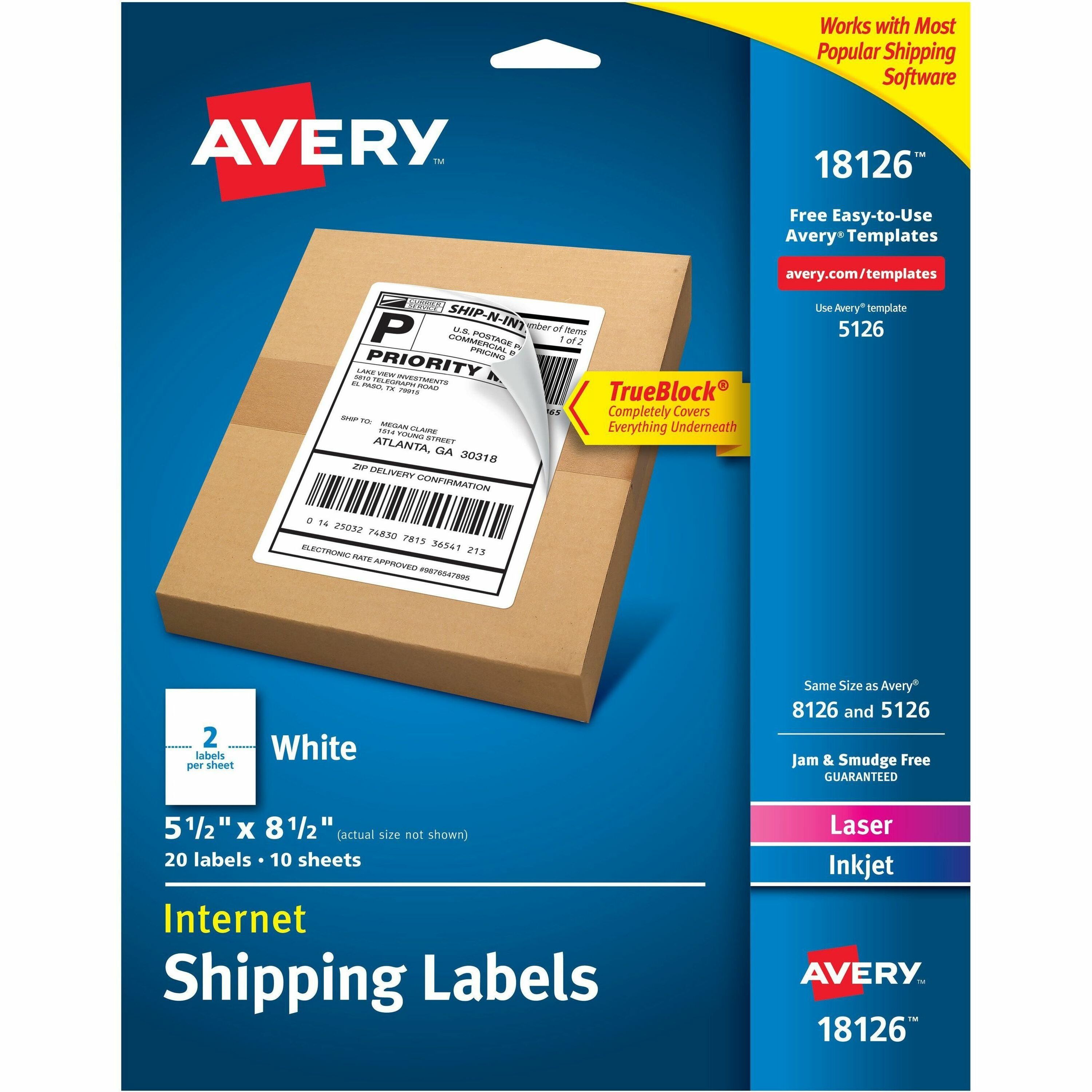 Avery Printable Sticker Paper, 8.5 x 11, Kraft Brown, Laser & Inkjet  Printers, 15 Craft Paper Sheets (4392)