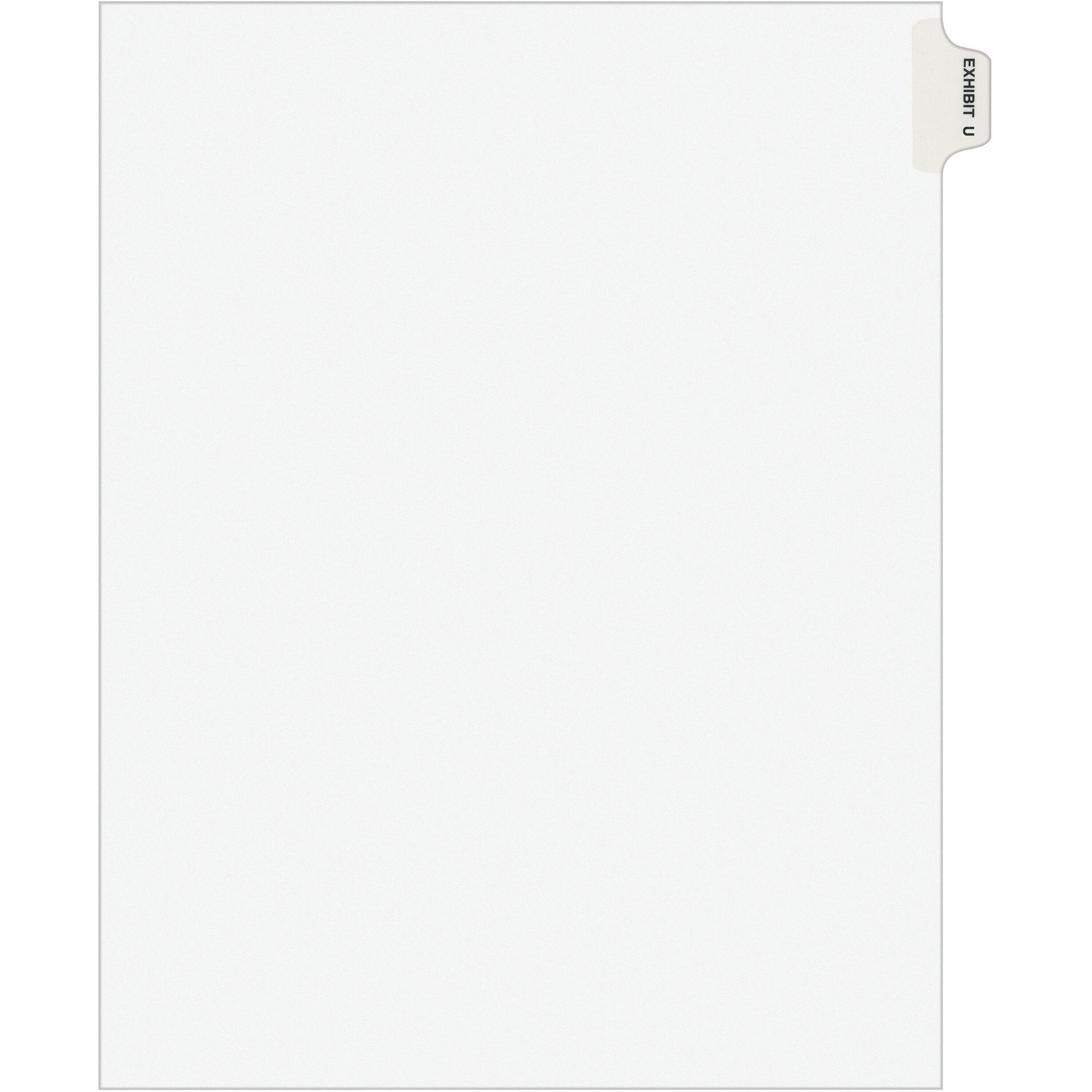 Avery® Individual Legal Exhibit Dividers - Avery Style - 1 Printed Tab ...