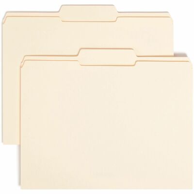 Smead Manila Folders With Reinforced Tab Letter 8 12 X 11 Sheet Size 34 Expansion 13 Tab Cut Center Tab Location 11 Pt Folder