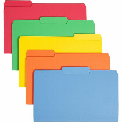 Smead Colored 1/3 Tab Cut Legal Recycled Top Tab File Folder SMD16943