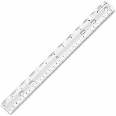 Non-Shatter Flexible Ruler, Standard/Metric, 12 Long, Plastic