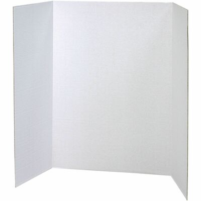 Pacon Presentation Boards - 28" Height x 40" Width - White Surface - 8 / Carton PAC3774