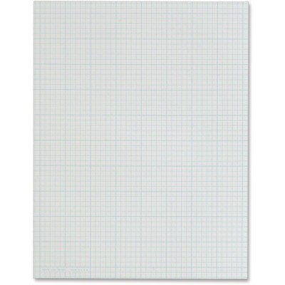 TOPS Docket Graph Pad, 8-1/2 x 11-3/4, 4 x 4 Graph Ruled, Blue