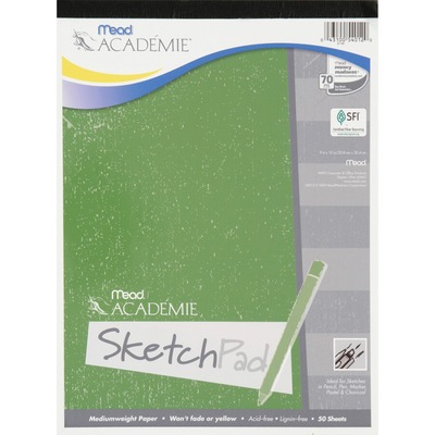 Sketch Pad,9 x 12, 50 Sheets - 12 / White