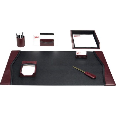 Dacasso Two-Toned Leather 7-Piece Desk Pad Kit DACD7004