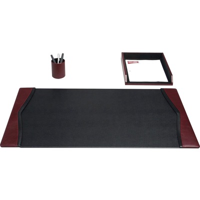 Dacasso Two-Tone Leather 3-Piece Desk Pad Kit DACD7037