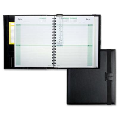 $$ Day-timer Organizer,w/Bungee Clsr,w/Pckt,Holds 8-1/2×11 Refills,BK ...