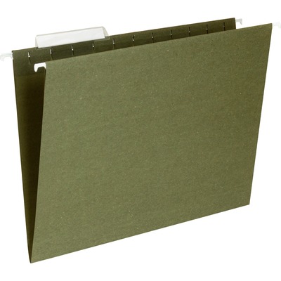 Pendaflex Hanging File Folders Letter Size Standard Green 1/5-Cut Adjustable 
