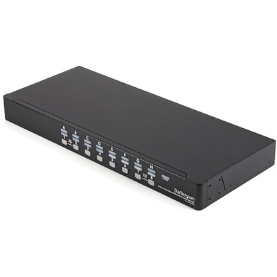 StarTech.com 16 Port 1U Rack Mount USB KVM Switch Kit w/ OSD & Cables ...