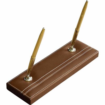 Dacasso Rustic Leather Pen Stand DACA3204