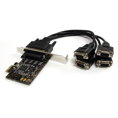 StarTech.com 4 Port PCI Express Serial Card w/ Breakout Cable STCPEX4S553B