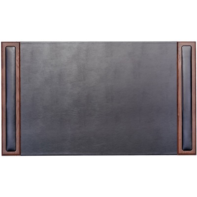 Dacasso Walnut & Leather Side-Rail Desk Pad DACP8401