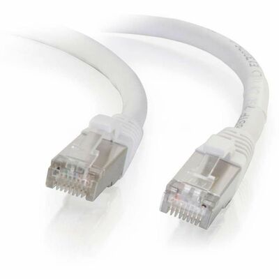 C2G-9ft Cat6 Snagless Shielded (STP) Network Patch Cable - White CGO00922