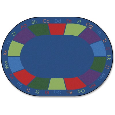 Bilingual Oval Rug