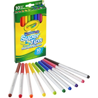 Crayola 10-Color Ultra-Clean Washable Marker Classpack - Fine