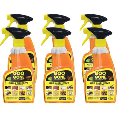 Goo Gone Spray Gel - Gel - 12 oz (0.75 lb)Bottle - 6 / Carton - Orange -  Thomas Business Center Inc
