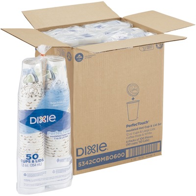 Dart Cafe G Design Foam Cups - 25 / Bag - 40 / Carton - White - Foam - Cold  Drink, Hot Drink - Thomas Business Center Inc