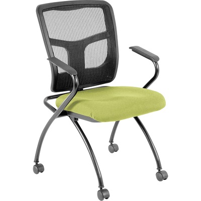 Lorell Ergomesh Nesting Chairs with Arms LLR84374009