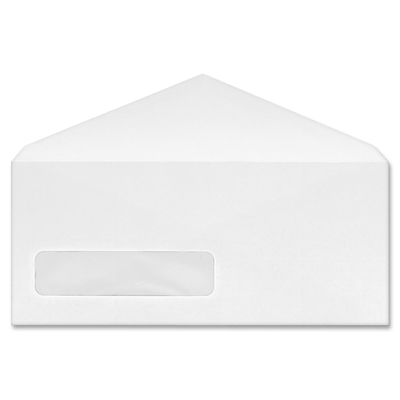 Business Source No. 9 V-flap Window Display Envelopes BSN99710