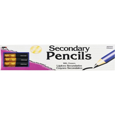CLI Secondary Pencils with Eraser LEO65502
