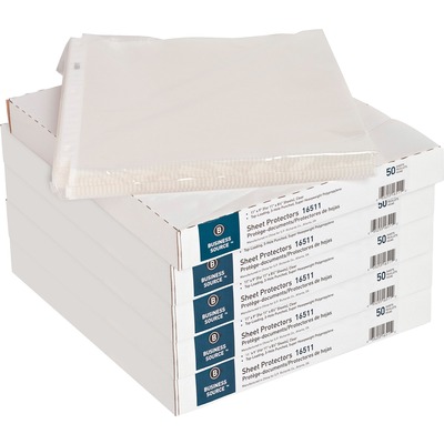 Business Source Top-Loading Poly Sheet Protectors BSN16511CT