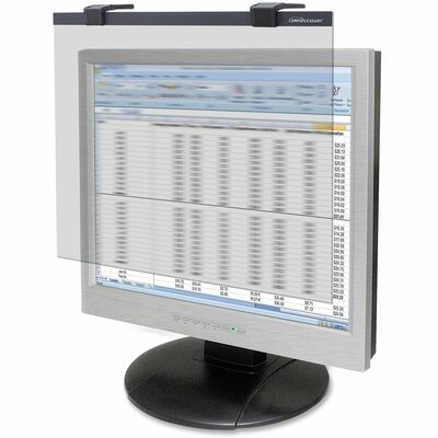 Business Source 19"-20" LCD Privacy/Antiglare Filter Black BSN20510