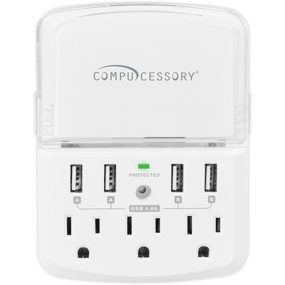 Compucessory Wall Charger Surge Protector CCS25667