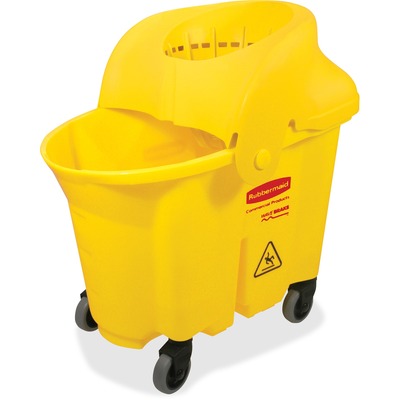 Rubbermaid Commercial Hygen Charging Bucket, Yellow