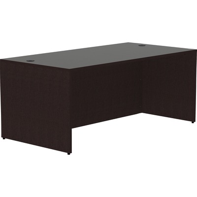 Lorell Espresso Laminate Desk Shell - Thumbnail 3