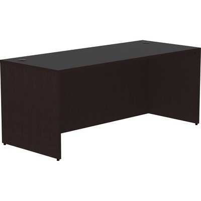 Lorell Espresso Laminate Desk Shell - Thumbnail 2