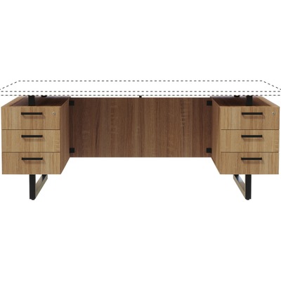Safco Mirella Free Standing Desk Pedestal Base with Box and File Drawers