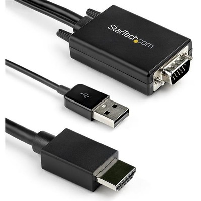 2m (6ft) HDMI to DisplayPort Cable 4K 30Hz - Active HDMI 1.4 to DP 1.2  Adapter Converter Cable with Audio - USB Powered - Mac & Windows - HDMI  Laptop