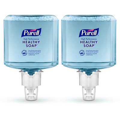 PURELL® CRT HEALTHY SOAP® ES4 High Performance Foam Refill - 40.6 fl oz  (1200 mL) - Push-Style Dispenser - Dirt Remover, Kill Germs - Hand, Skin -  Clear - Recycled - Dye-free - 2 / Carton - Thomas Business Center Inc