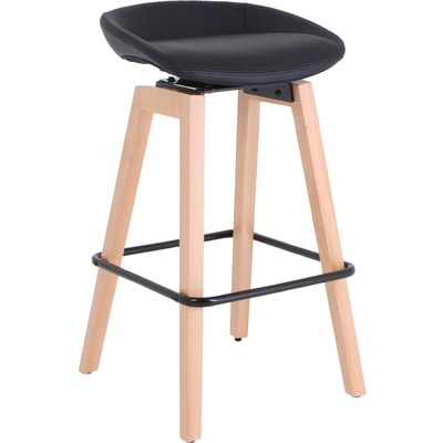 Lorell Modern Low-Back Stool - Thumbnail 3