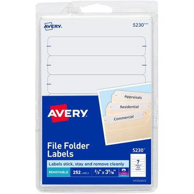 Avery&reg; Removable File Folder Labels AVE05230