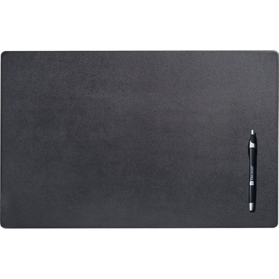 Dacasso Leather Conference Pad - Rectangle - 22" Width - Top Grain Leather, Velveteen - Black DACP1056