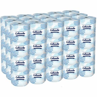 Commercial FSC Certified 2-Ply 9 Jumbo Toilet Paper, Septic Safe,  Compatible with Universal Dispensers, Unscented, 1000 Feet per Roll, 12