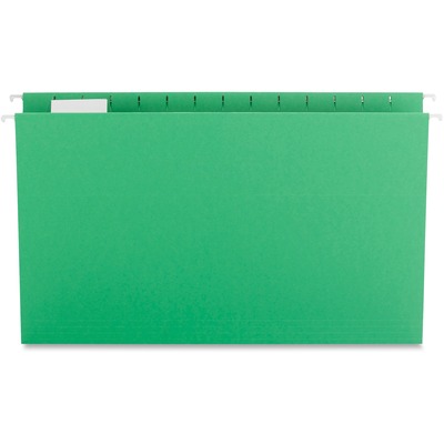 Sparco-Hanging-Folder-15-Tab-Cut-Legal-25BX-Bright-Green