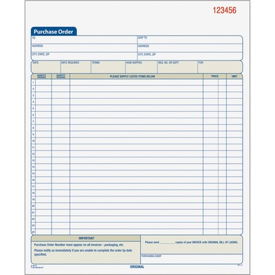 coffee purchase order forms