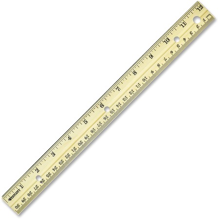 WholesaleRulers Tape Measures Discounts on Westcott Metal Edge EnglishMetric Wood Ruler ACM10702
