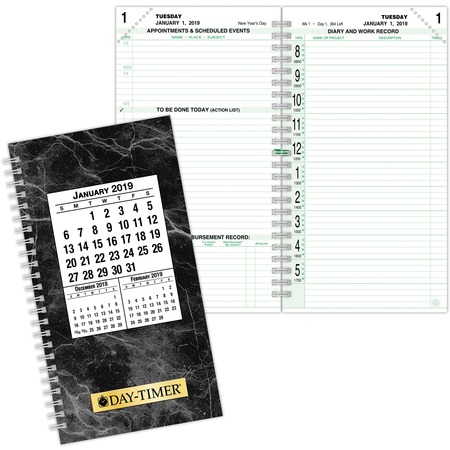 Day-Timer Original 2-page-per-day Pocket Calendar Pages