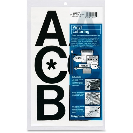 Wholesale Chartpak Vinyl Letters/Numbers: Discounts on Chartpak 3" Vinyl Capital Letters CHA01070