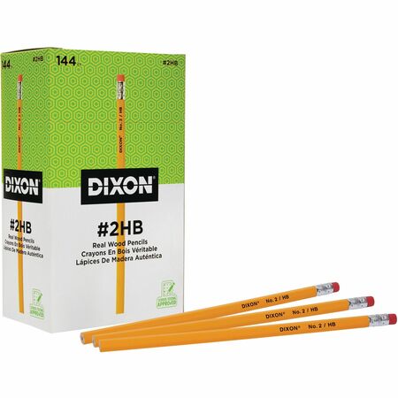 Dixon Woodcase No2 Eraser Pencils