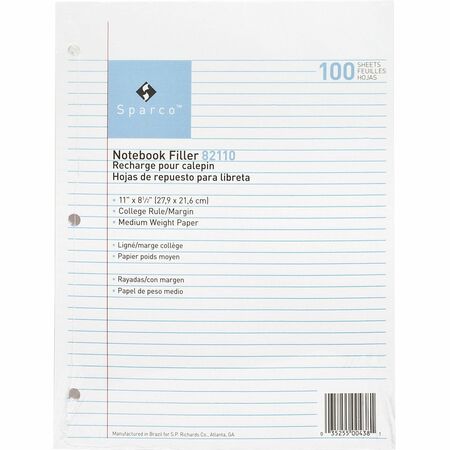 Wholesale Notebooks, Pads & Filler Paper: Discounts on Sparco Notebook Filler Paper - Letter SPR82110
