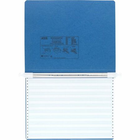 ACCO&reg; PRESSTEX&reg; Covers w/ Hooks, Unburst 14 7/8" x 11" Sheets, Light Blue ACC54072